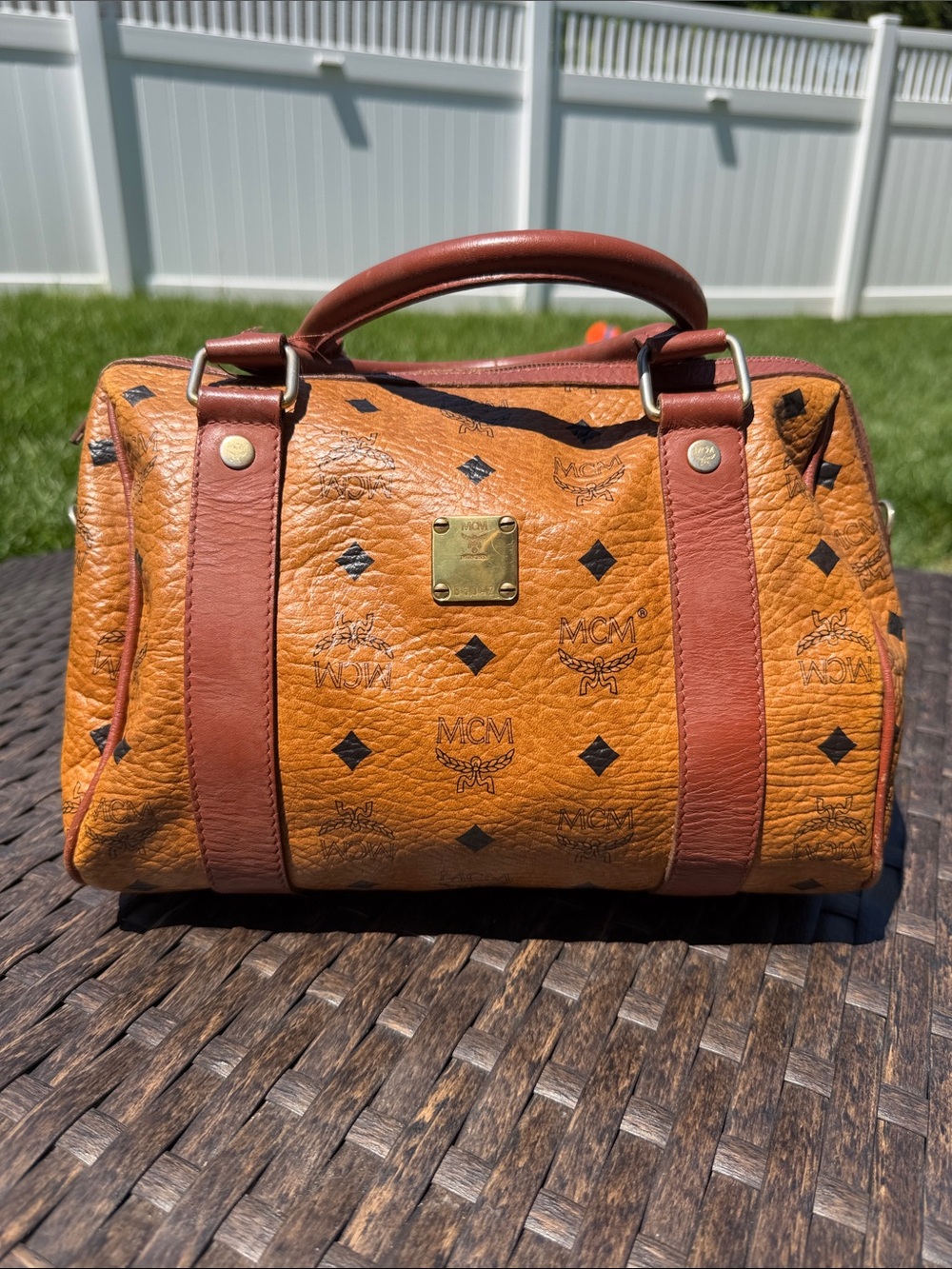 Vintage MCM Golf Collection Boston Bag [rare]